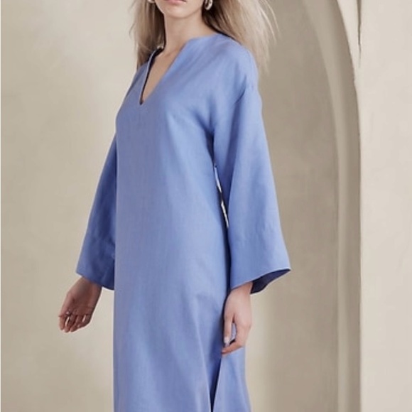 banana republic blue linen dress Banana Republic | Dresses | Nwt Banana Republic Blue Linen Dress